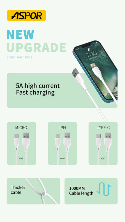 Aspor 3A Data Cables-1 Meter