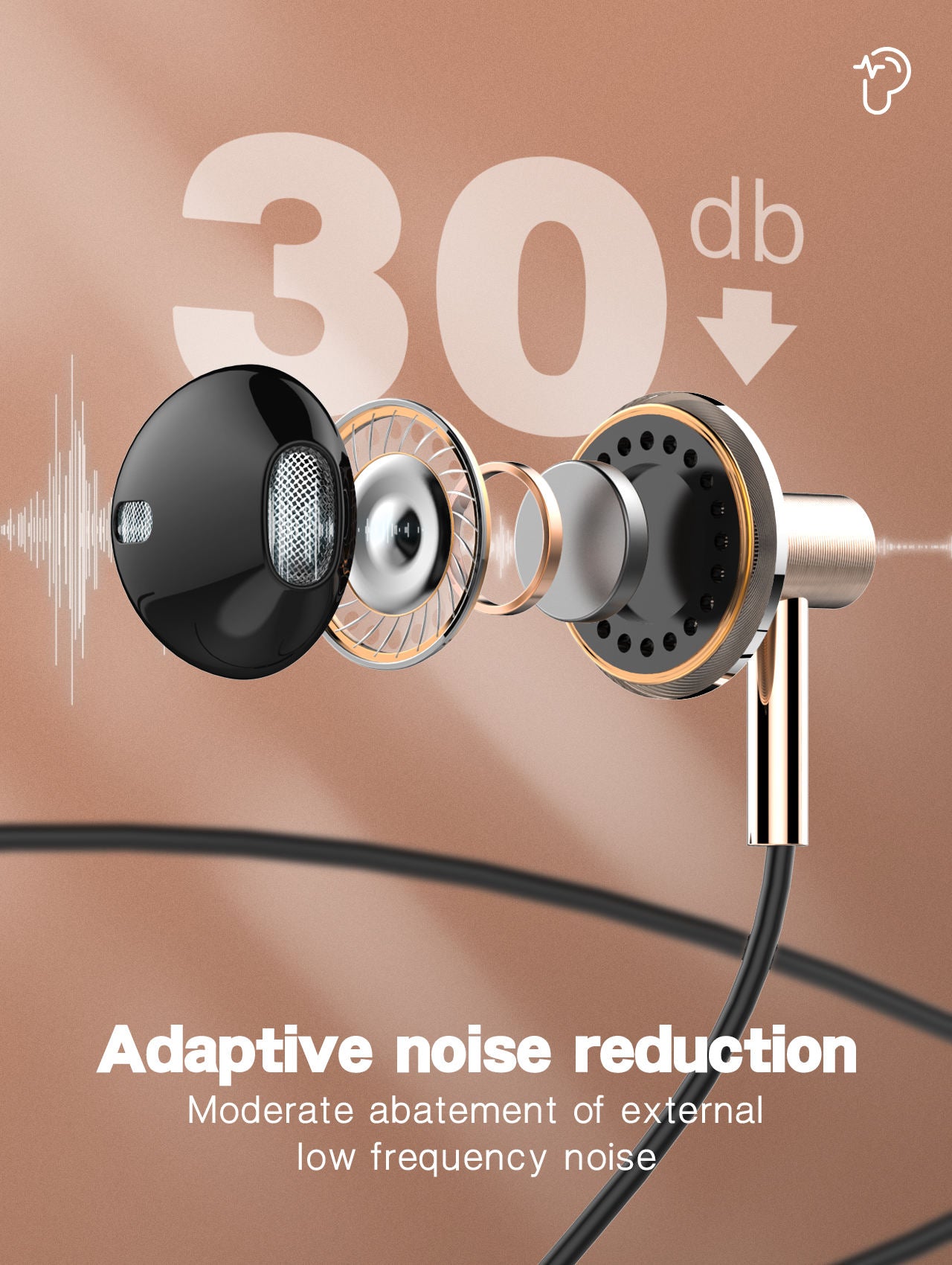 LDNIO HP09C Type- C In-EarPhone With Controller