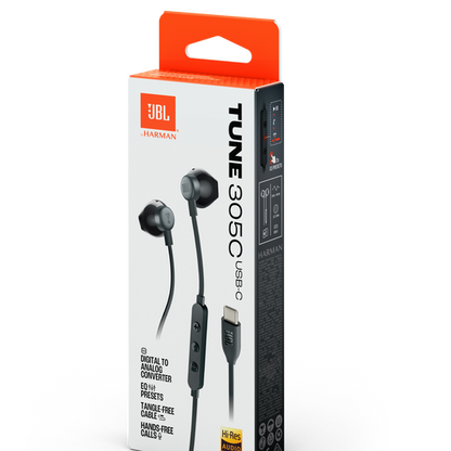 JBL Tune 305C USB-C Wired Earphone, China Version