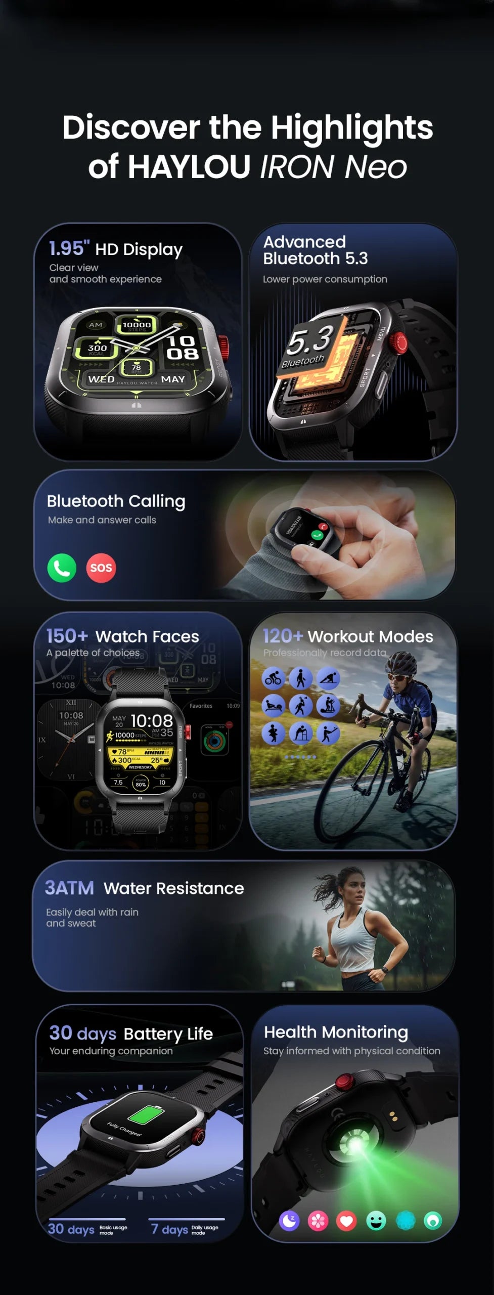 Haylou HF014 Iron Neo Smartwatch