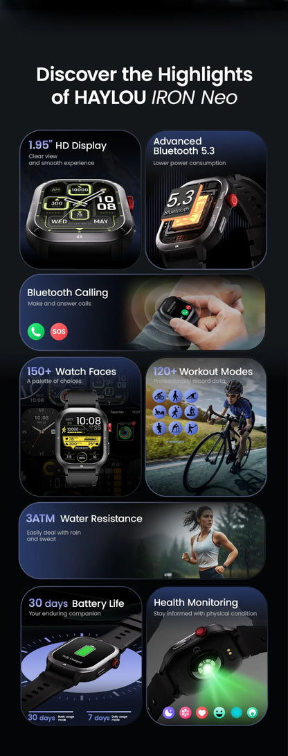 Haylou HF014 Iron Neo Smartwatch