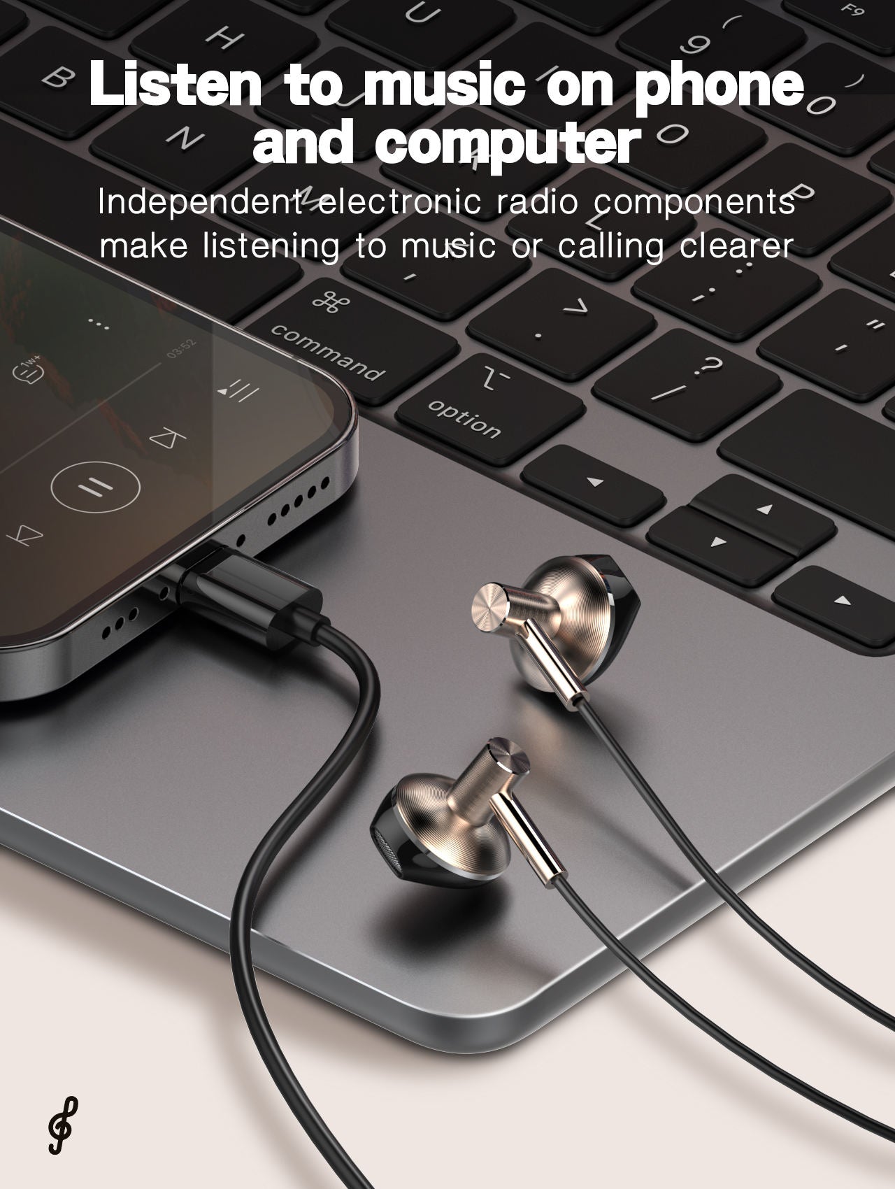 LDNIO HP09C Type- C In-EarPhone With Controller