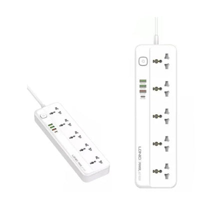 LDNIO SC5415 2500W 5 Power Socket 4 USB Port Multi Function Power Strip - 2M Cable