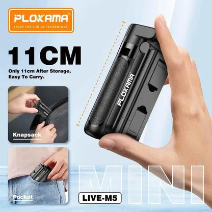 Plokama Live-M5 3-in-1 Handle Tripod Selfie Stick