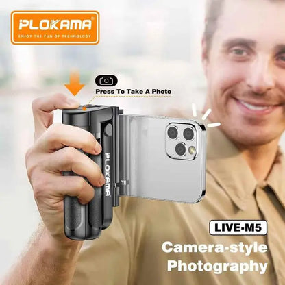 Plokama Live-M5 3-in-1 Handle Tripod Selfie Stick