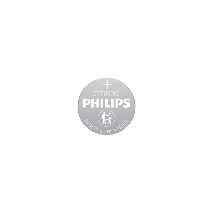 Philips CR1620 3V Lithium Button Cell Battery - 2 Piece
