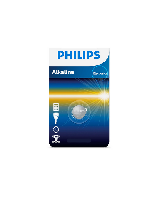 Philips LR54 AG10 1.5V Alkaline Button Cell Battery – 2 Piece