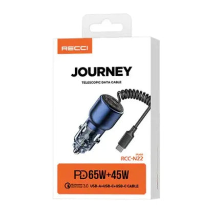 Recci RCC-N22 110W Journey Dual Car Charger