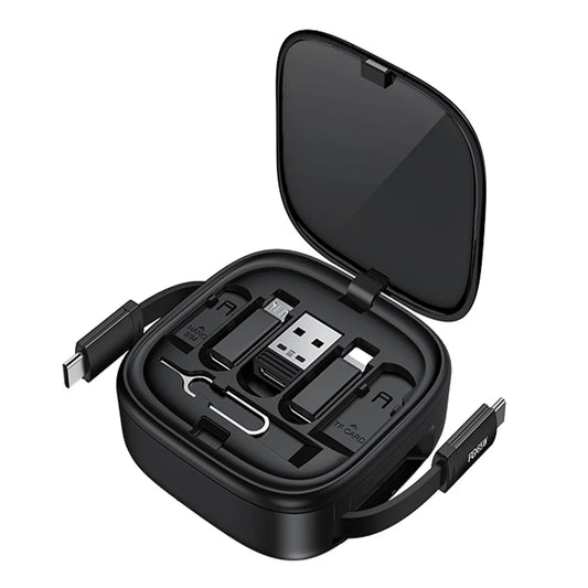 RECCI RS36T 5-in-1 Retractable PD 65W Fast Charger Travel Box