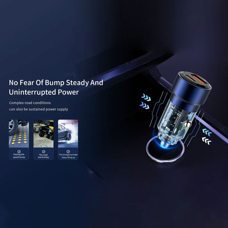 Recci RCC-N15 75W Journey Dual Car Charger