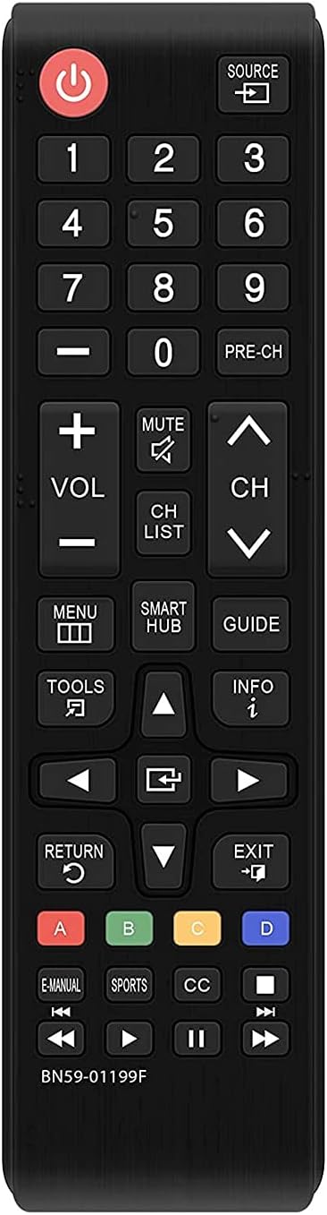 Samsung LED/LCD TV Remote, Universal Replacement, Easy Setup, Full Function Control