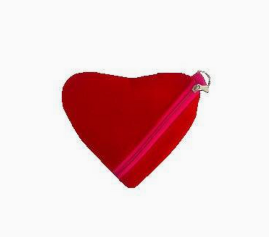 Heart Shaped Mobile Accessory Pouch