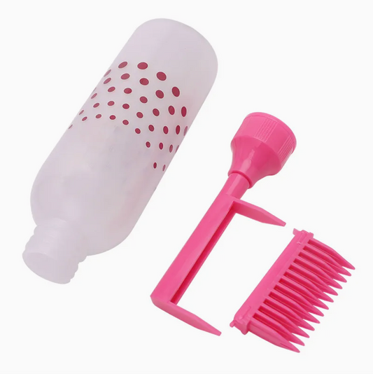 Salon Hair Coloring and oil Applicator Comb Bottle
