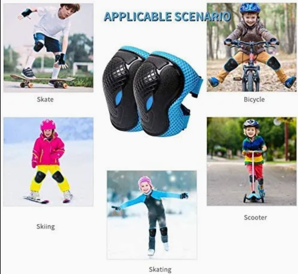 Cycling and Roller Skating Sports Kids Knee Pad Set