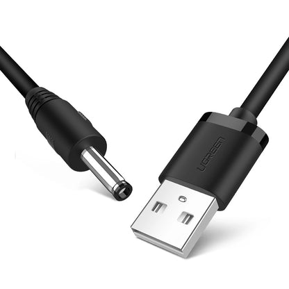 USB cable with a plug on a white background