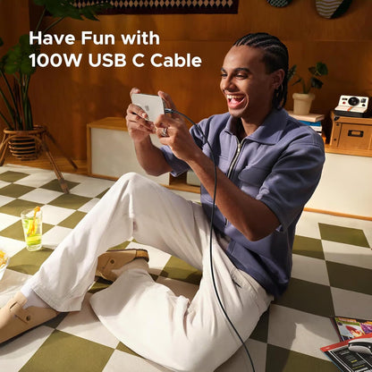 UGREEN 35501 100W USB-C to USB-C PD Fast Charging Cable- 1M