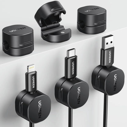 UGREEN 45797 Magnetic Cable and Table Organizer - 3 Pieces