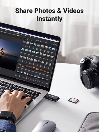 UGREEN 40752 USB 3.0 Card Reader, Dual Slot for SD & Micro SD