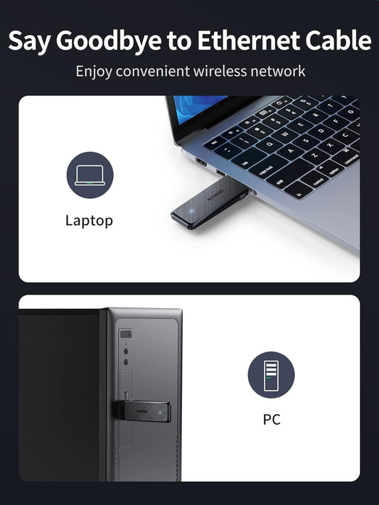 UGREEN 50340 AC1300 Wireless Network Adapter