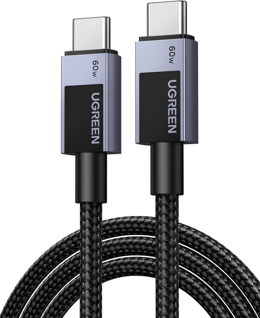 UGREEN 55765 60W Type-C to Type-C PD Fast Charging Data Cable -1M