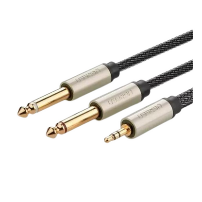 UGREEN 10619 AV126 3.5mm TRS to Dual 6.35mm TS Audio Cable-5m