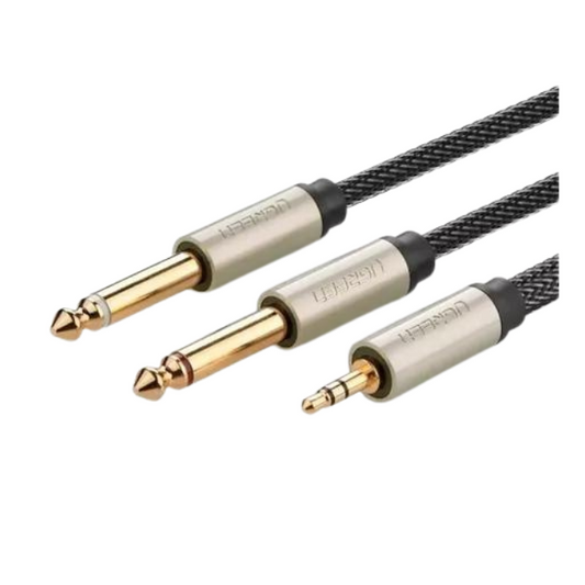 UGREEN 10619 AV126 3.5mm TRS to Dual 6.35mm TS Audio Cable-5m