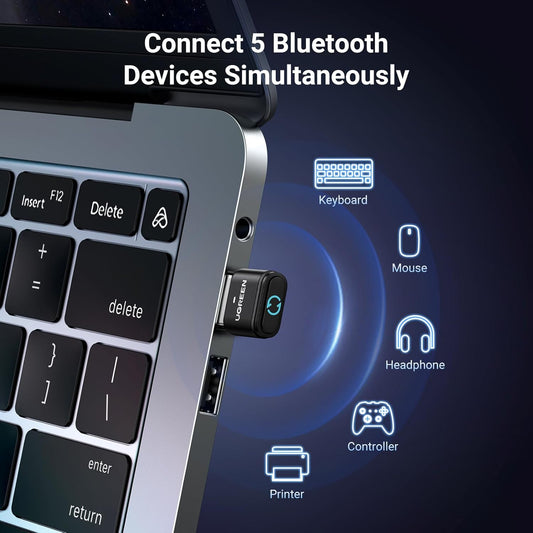 Ugreen 35994 Bluetooth 5.0 Adapter, USB Wireless Receiver
