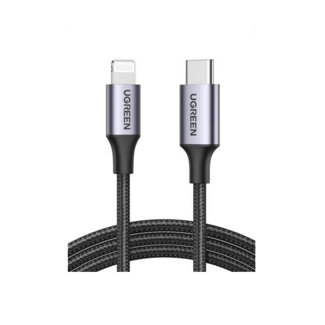 UGREEN USB cable with braided design on a white background