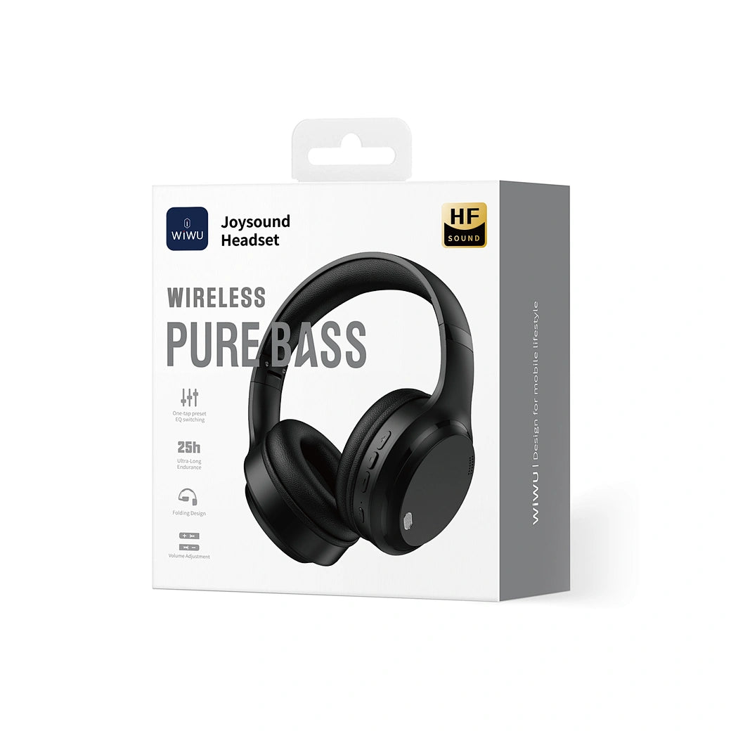 Joysound wireless headset packaging on a white background