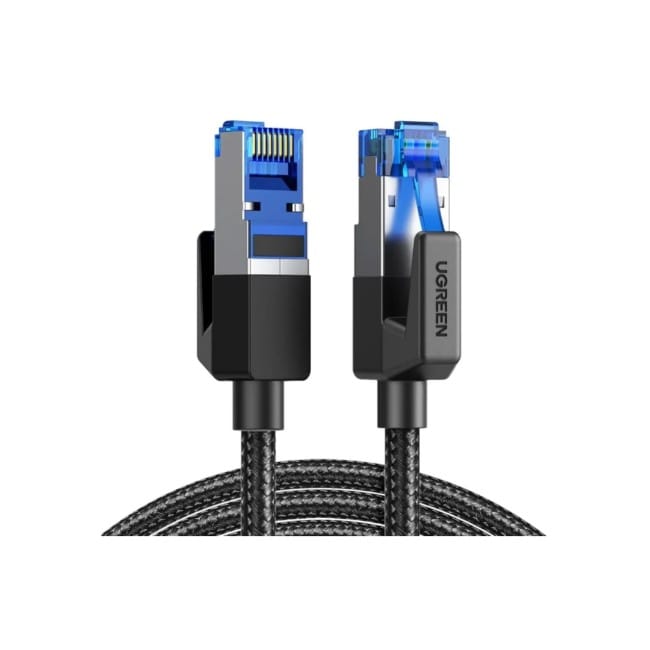 UGREEN 80432 CAT8 Shielded Round Braided Cable with Modular Plugs – 3m