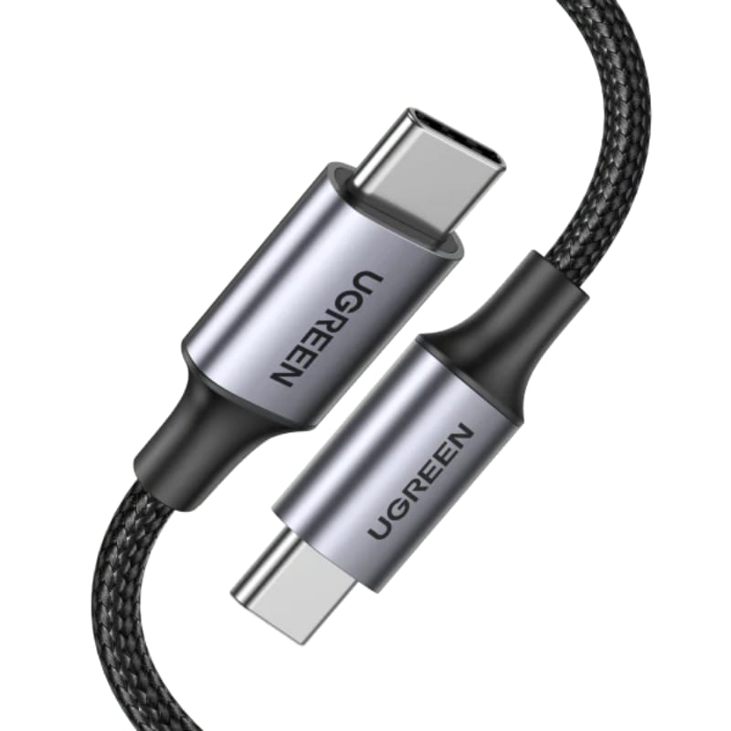 UGREEN 70427 USB‑C Cable with Aluminum Case and Braided Design – 1m (Black)