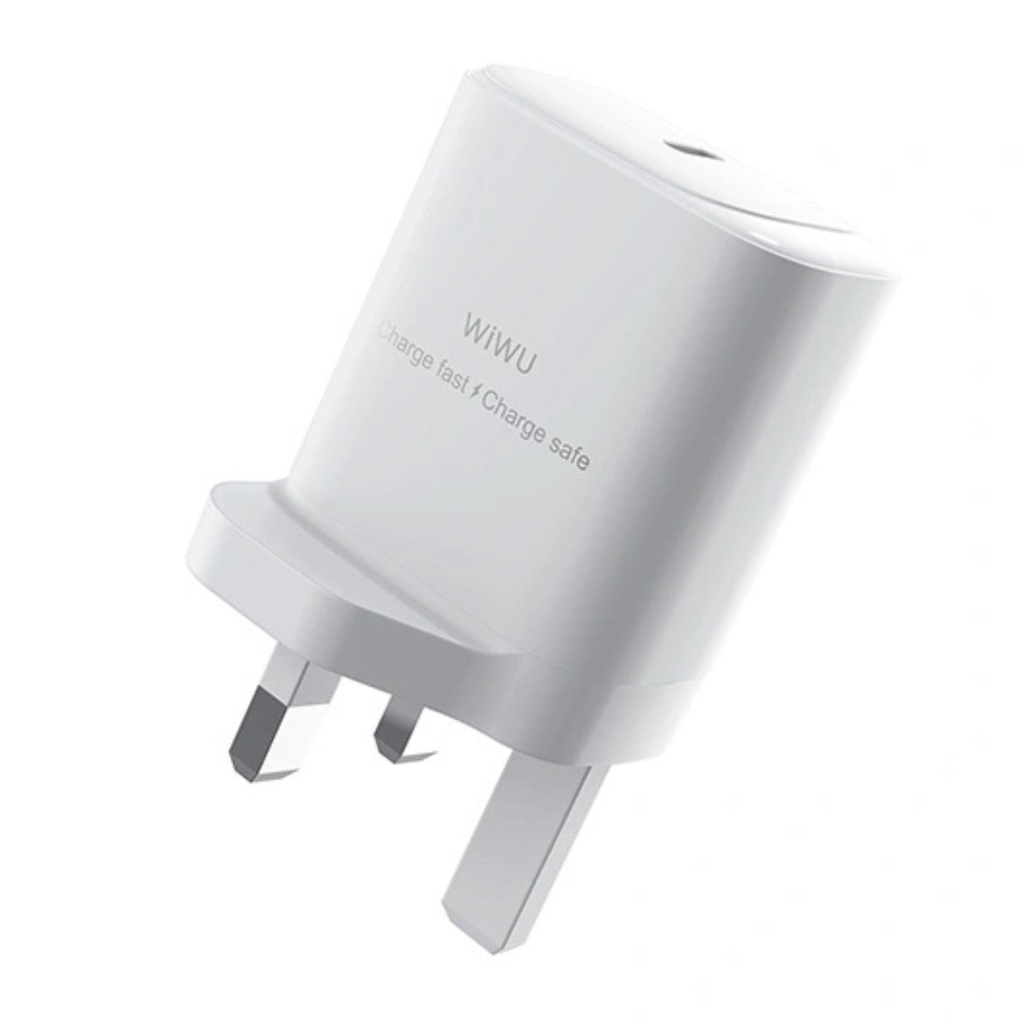 WiWU WI‑G008 30W Essen GaN 3‑Pin Fast Charger, White