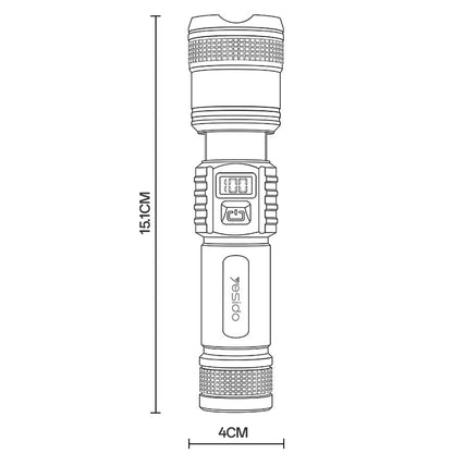 Yesido TC11 Telescopic Zoomable Flashlight