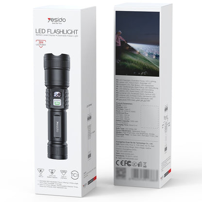 Yesido TC11 Telescopic Zoomable Flashlight
