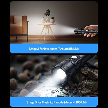 Yesido TC11 Telescopic Zoomable Flashlight
