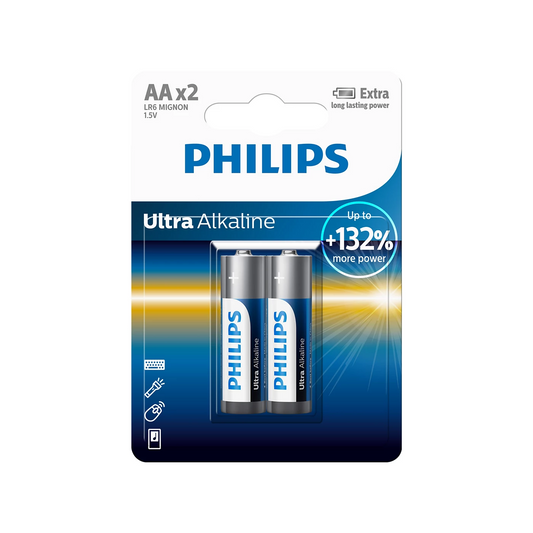 Philips LR03P2BC/27 AAA Power Alkaline Battery - 2 Piece