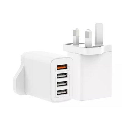 Recci RC57U 30W Fast Charging 4 USB Multi-Port Charging Adapter