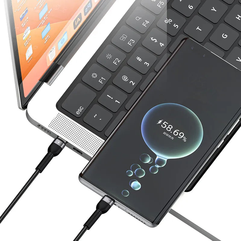 Recci RTC-T16 Skyline 65W PD Fast Charging 2-in-1 Cable