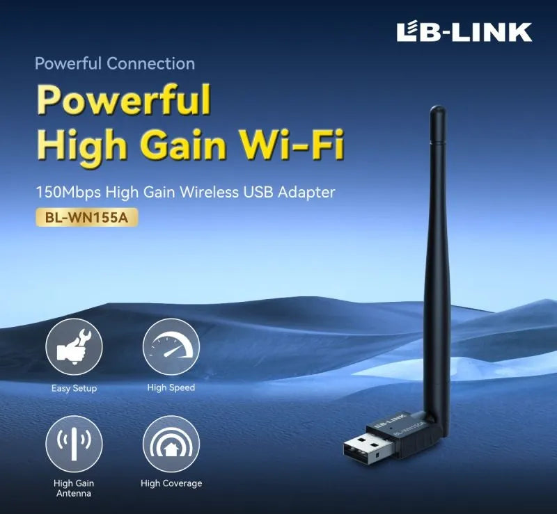LB-LINK BL-WN155A Wireless N USB Adapter, 150Mbps