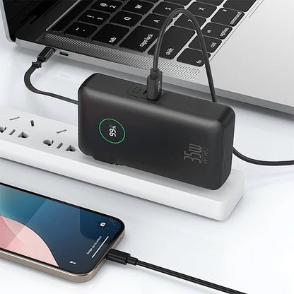 WiWU Noble 2-in-1 Power Bank & Charger Adapter, Fast Charging, Portable, Travel-Ready (10,000mAh)