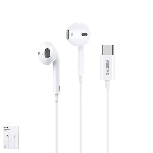 Remax RM-702a Type-C Earphone with Clear Sound, Sleek Fit