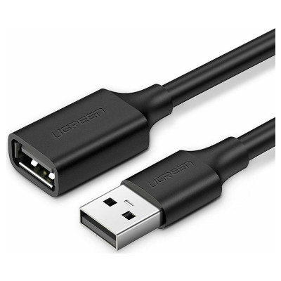 UGREEN 10314 USB 2.0 A Male To A Female Cable -1m (Black) [57]