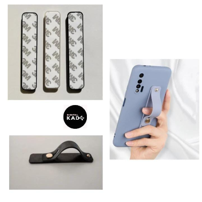 Phone Grip Holder Finger Strap Bracket (Phone Loop Finger)-Black