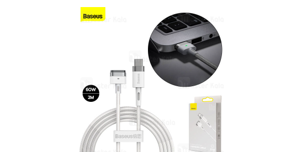 Baseus 60W Type C to T-shaped Zinc Magnetic  Series iP Laptop Charging Cable - 200cm