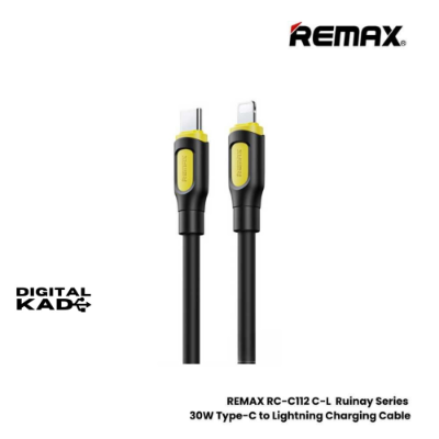 Remax RC-C112 C-L 30W Type-C to Lightning Fast Charging Data Cable -1M (Black)