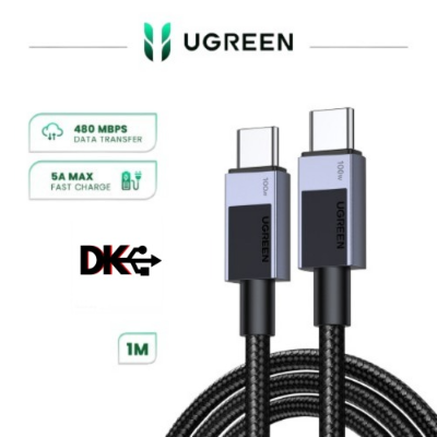 UGREEN 35501 Uno 100W USB-C to USB-C PD Fast Charging Cable- 1M [1022]