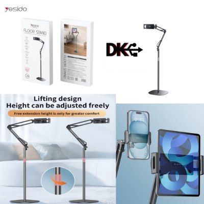 Yesido C295 Aluminum Alloy Floor Stand For Tablets And Phones