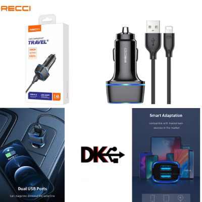 RECCI RQ05L Travel Car Charger- Lightning [213]