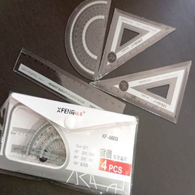 Mathematic Drawing Ruler Set (XF-6603)