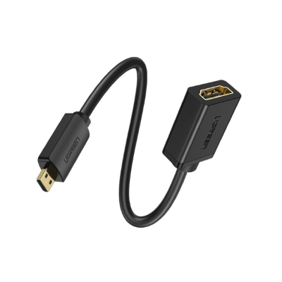 UGREEN 20134 Micro HDMI Male to HDMI Female Adapter Cable – 22cm [594]